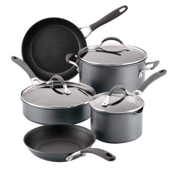 Circulon A1 Series with ScratchDefense Technology 8pc Nonstick Induction Cookware Pots and Pans Set - Graphite
