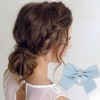 Unique Bargains Women's Fashion Cute Bow Floral Hair Ropes Light Blue 10 Pcs - 2 of 3