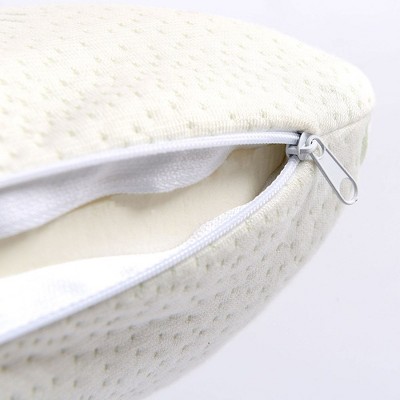 Luxurious White Latex Memory Foam Pillow with Bamboo Cover