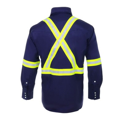 Flame Resistant FR High Visibility Hi Vis Shirt - 88% C/12% N - 7oz