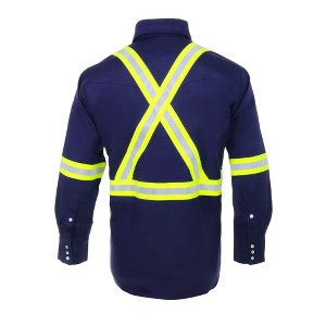 Flame Resistant FR High Visibility Hi Vis Shirt - 88% C/12% N - 7oz - 1 of 4