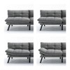 CAVINAS Modern Folding Sofa, Upholstered Convertible Sofa, Versatile 2-in-1 Sofa Bed, Loveseat Sofa with Adjustable Armrests and Backrest - 4 of 4