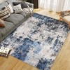 Area Rugs: Washable Non-Slip Abstract Painting Modern Carpet, Soft Low Pile Foldable Stain Resistant Rugs for Bedroom, Home - 4 of 4