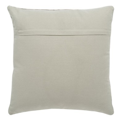 Deana Dark Grey 19" Embroidered Square Throw Pillow