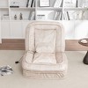 NicBex Modern Foldable Velvet Single Sofa with Adjustable Back & Massage Pillow,Comfy Sleep Chair for Living Room,Bedroom - 2 of 4