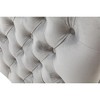 Simple Relax Velvet Chair with 1 Pillow in Gray - 4 of 4