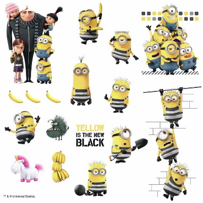 RoomMates Despicable Me 3 Peel and Stick Wall Decal 4 Sheets