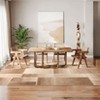 Coolmee Modern Area Rug Geometric Patchwork Rugs for Living Room, Bedroom, Machine Washable Rug Soft Non Slip Non Shedding Area Rug - 4 of 4