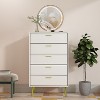 Famapy Modern 5 Drawers Dresser With Metal Legs and Handles - 2 of 4