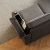 NicBex Couches for Living Room 85.8" Convertible 2 in 1 Pull Out Sofa Bed Upholstered Sleeper Sofa with Storage and Charging Port, Gray, Dark Gray - 2 of 4