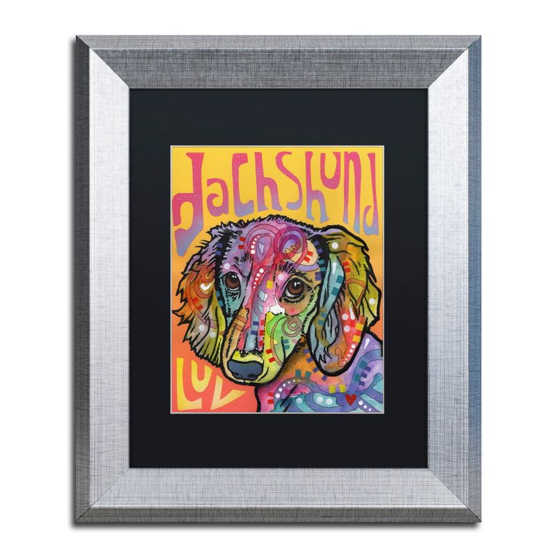 Trademark Fine Art -Dean Russo 'Dachshund Love' Matted Framed Art, 2 of 5