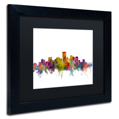 Trademark Fine Art -Michael Tompsett 'Richmond Virginia Skyline' Matted Framed Art