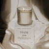 Sweet Water Decor Thank You 11oz Ribbed Candle with Gift Box - 3 of 3