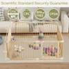 APRILSOUL Large Wooden Baby Playpen, Adjustable Gate for Toddler and Babies, Foldable Fence Baby Play Yard with Door - 2 of 4