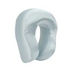 Adult Ice Blue Poly Satin Neck Pillow and Eye Mask Set - 4 of 4