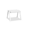 HomeStock Rio Indoor/Outdoor Side Table Aluminium powdercoating finish matte white PT10235 - 2 of 2