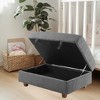 Nebula Vortex 41" Wide Upholstered Ottoman With Storage For Living Room - 4 of 4