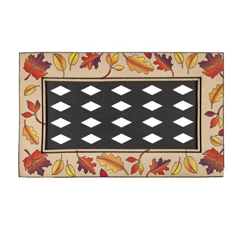 Fall Leaves Flocked Sassafras Mat Tray : Target