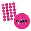 Big Dot of Happiness We've Got Spirit - Cheerleading - Birthday Party or Cheerleader Party Circle Sticker Labels - 24 Count - 2 of 4