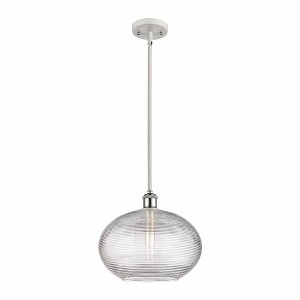 Ithaca - 1 Light Stem Hung Mini Pendant In Industrial Style-10.75 Inches Tall and 12 Inches Wide - 1 of 1