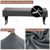 Unique Bargains Stretch Anti-Dust Protecting Dining Bench Slipcovers 40" - 55" - 3 of 4