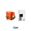 KubeBath Aqua Piazza Chrome Shower Set with 12Inch Ceiling Mount Square Rain Shower - 2 of 4