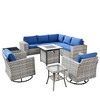 XIZZI Premium Outdoor Swivel Chair Sofa Set in 7 Colors, Modular Patio Seating with Swivel Chairs, Add-Ons Like Coffee Table and Fire Pit - 3 of 4