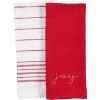 KAF Home Holiday Embroidered Set Of 2 Kitchen Towels, 18"x28" - 2 of 3