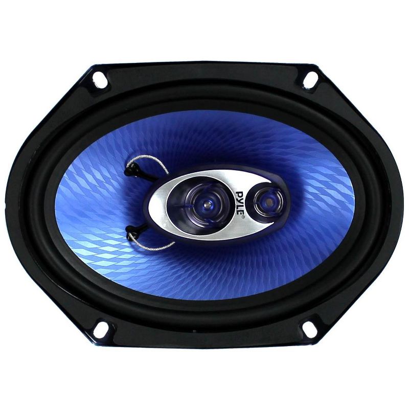 Pyle PL683BL 6x8" 720 Watt 3-Way Car Coaxial Audio Speakers Stereo - Blue, 3 of 7