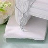 Clotth Diamond Angel Wings Necklace 925 Sterling Silver 16'' Cable Chain, Shinning Diamond Jewelry for Women For Wedding and Birthday - 4 of 4