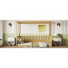 Twin Size Superior Quality Pine Canopy Bed Frame with Guardrails Floor Bed & Four Poster Design for Kids Girls Boys - 4 of 4