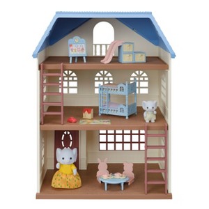 Calico Critters Sky Blue Terrace Gift Set, Dollhouse Playset with Figures, Furniture and Accessories - 1 of 4