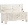 vidaXL Storage Box 43.3"x11.8"x15.7" Solid Acacia Wood - 3 of 4