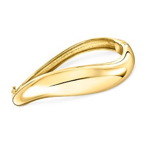 Ross-Simons 18kt Gold Over Sterling Sculptural Bangle Bracelet - 1 of 3