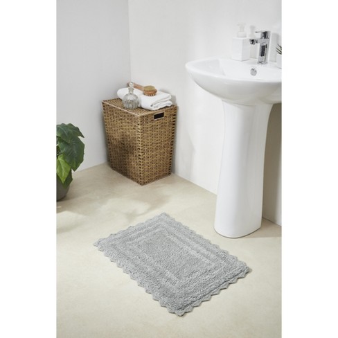 Lilly Crochet Collection 100% Cotton Reversible 3 Piece Bath Rug Set -  Better Trends : Target