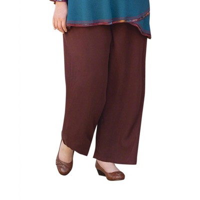 Women's Essential Wide Leg Rayon Pants - Plus - On The Plus Side