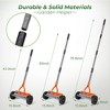 Walensee Thatch Rake, 76.8’’ Adjustable Handle, 2mm Steel Blades – Heavy Duty for Lawn Moss, Leaves & Debris - 2 of 4