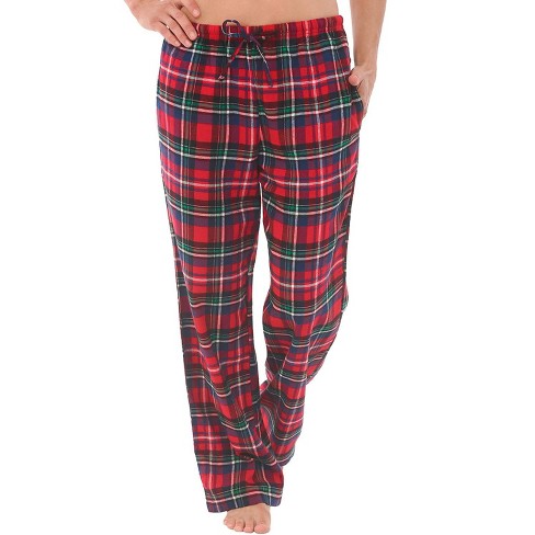 Adr Women's Cotton Flannel Pajama Pants With Pockets Christmas Plaid X ...