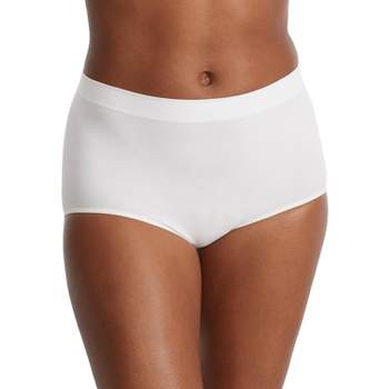 Bali Women's Full Cut Fit Cotton Brief - 2324 10/3xl White : Target