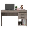 PAGED Home Office Desk 47.3" L Modern Writing Desk with 2 Storage Drawers for Office, Study - 2 of 4