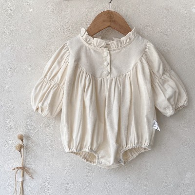MyKids-Usa Infant Baby Sisters Clothing Romper Combo Dress In Autumn Outfit Wearing