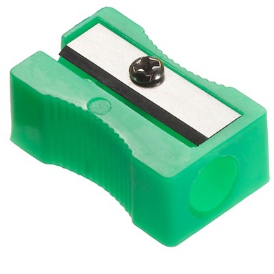 Assorted Color Plastic Single-Hole Manual Pencil Sharpeners, 24 Pack