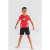 Marvel Avengers Captain America Iron Man Venom Hulk Cosplay Athletic T-Shirt and Shorts Outfit Set Toddler to Little Kid - 2 of 4