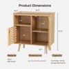 Buffet Table with Storage, Sideboard Coffee Bar Cabinet with Silding Door - 2 of 4