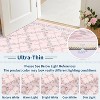 GustoWave Various sizes Floral Neutral Washable Hallway Low Pile Area Rug for Bedroom, Living Room, Pink Orange - 2 of 4