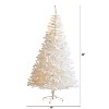 8ft. White Artificial Christmas Tree with 1500 Branches & 450 LED Lights – Towering Elegant Holiday X-Mas Centerpiece - 2 of 4