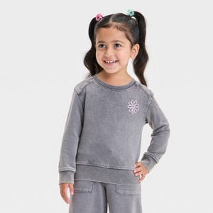 Toddler Girls' French Terry Sweatshirt - Cat & Jack™ - 1 of 4