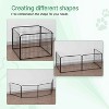 FDW Dog Playpen Kennel - 4 Panels, 24 Inch Height, Indoor/Outdoor Folding Metal Portable Puppy Exercise Pen, Heavy Duty Dog Fence for Yard, Camping - - 3 of 4