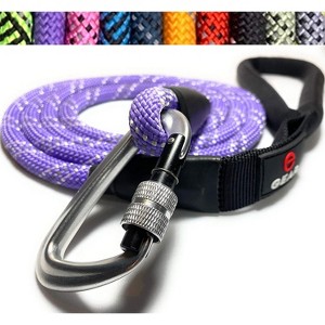 Enthusiast Gear Reflective Rope Dog Leash with Locking Carabiner for Large Medium Small Breeds and Puppy (6’ Feet) - 1 of 4