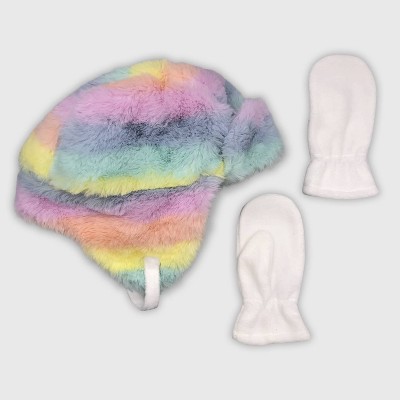 toddler girl hat and glove set
